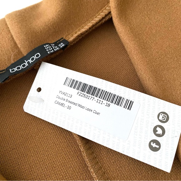 Boohoo Wool Look Coat - Picture 6 of 12